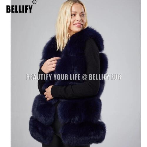 Natural Real Fox Fur Vest Jacket Waistcoat Short sleeveless Vestwoman winter warm Natural Fur Vest Real Fur Jacket Fox Fur Coats