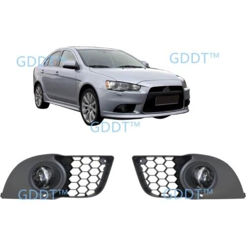 FULL KIT Fog Lights KIT FOR lancer fog lamp with bulb WIRE SWITCH FOR lancer gt full set FRONT lampS 2007-2018 HALOGEN BULB
