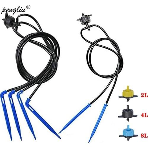 2/4/8L Arrow Greenhouse Drip Irrigation 4-way 3/5mm Drip Arrow 2-way Transmitter Irrigation Watering System for Pot Garden Lawn