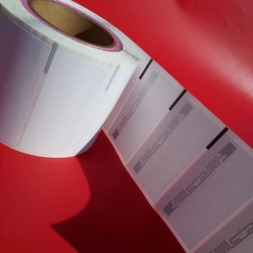 Alien ALN-9640 inlay 4*2 inch with black label RFID stickers Alien AZ9640 stickers 100pcs/Lot