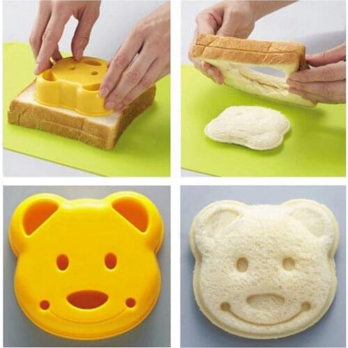1 Piece Bear Mold Baking Tool Cookie Sandwich Biscuits Cutter Craft Bread Making DIY Cake Mould Kitchen Breakfast Accessories