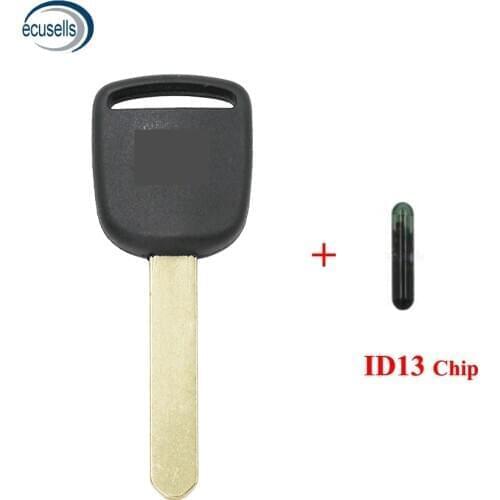 Transponder Key Case Shell Fob with ID13 13 Chip ID46 Chip 8E for Honda Civic CR-V S2000 Pilot Element Odyssey HON66 blade