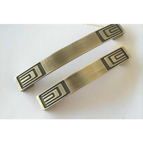 Zinc Alloy Kitchen Cabinets Pulls Antique Brass Plating Knobs Handle Furniture Drawer Handles Door Knobs Cabinet Knob