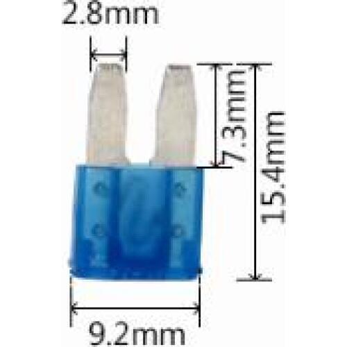 M2 Long Leg Small Size 5A 7.5A 10A 15A 20A 25A 30A 35A 32V Auto Fuse Car Boat Motorcycle Blade Fuses ROHS x 100PCS