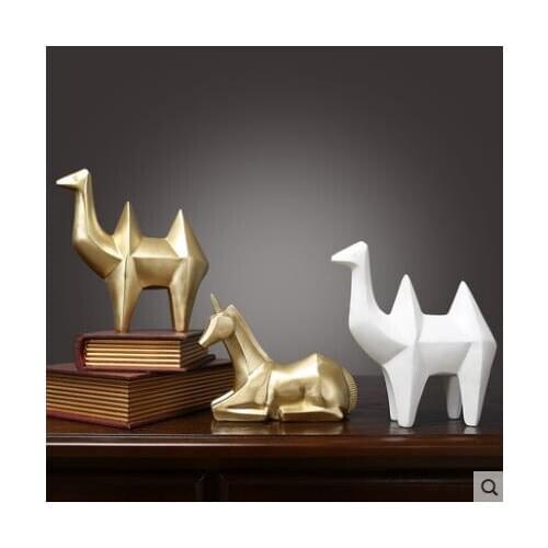 Creative horse and camel crafts, animal models, home desktop decorations, beautiful gifts