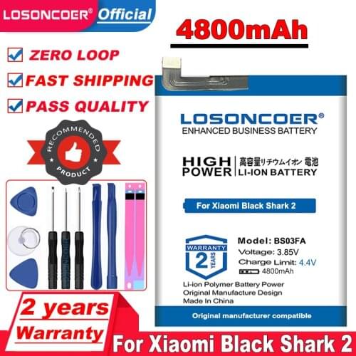 LOSONCOER Xiaomi Black Shark 2 Batteries