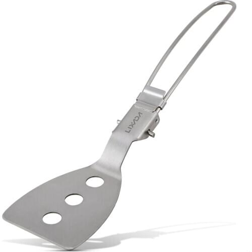 Mini Stainless Steel Folding Spatula Food Turner Outdoor Camping supplies Travel Hiking BBQ Cooking Shovel Cooking tableware