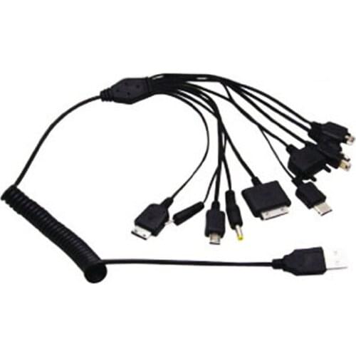 VONETS multifunction Micro Mini USB Charger charging Cable 10 in 1 For iPhone 4 4S Samsung S3 S4 Blackberry Nokia Lumia Cabo