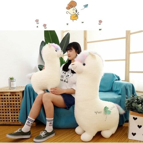 Stuffed Toys Pillow New Alpaca Plush Toy Grass New Creative Soft Cute Plush Toys Cushion Mud Horse Dolls Large Girls Sleeping
