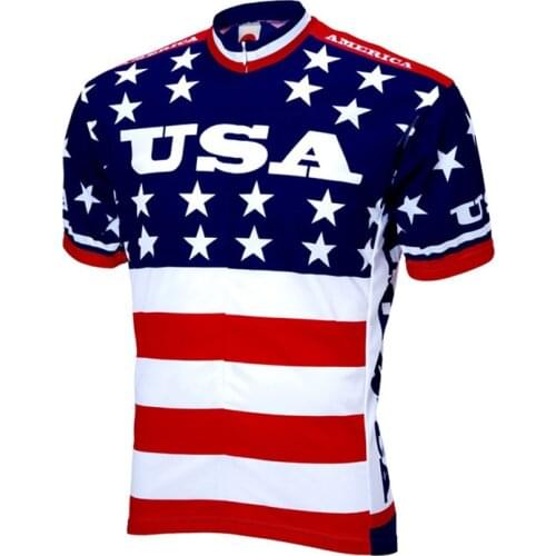 2021 New Style USA Mens Pro Outdoor Sportswear MTB Bike Jersey Camisa Ciclismo Quick Dry Short Cycling T-Shirt Bicycle Jersey