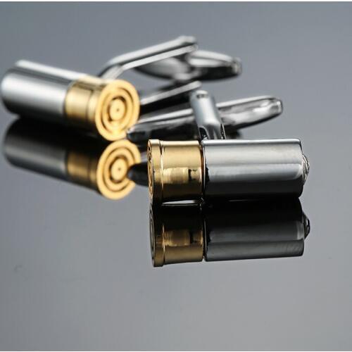 New Jewelry shirt cufflinks for mens Brand Cuff link wholesale designer Button High Quality Bullet shape Wedding