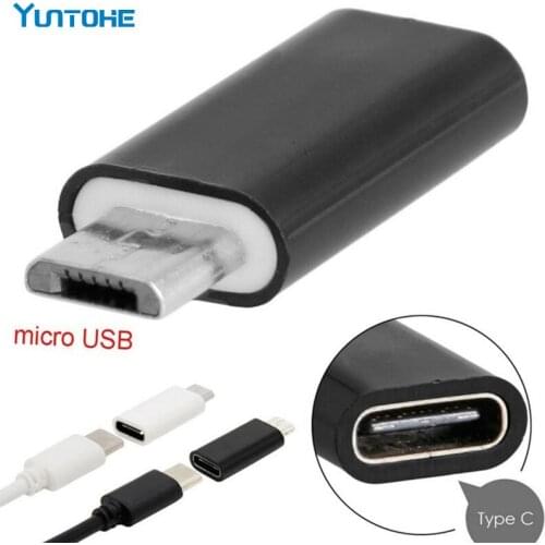 Wholesale Micro 5pin USB to USB 3.1 Type C Male-Female Connector Data Charger Adapter Converter Black White 100pcs/lot