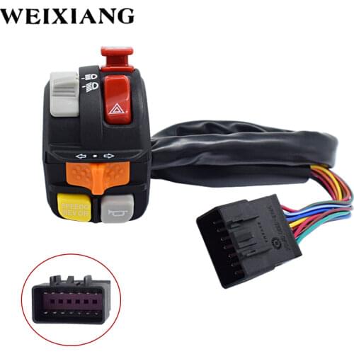 7/8" 22mm Motorcycle Handlebar Control Switches For Polaris 4012435 Left Hand Handlebar Switch 2015-2019 XP Sportsman Scrambler