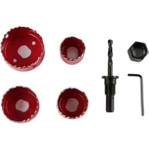 1PCS High Carbon Steel Woodworking Hole Saw Sawtooth Set Woodworking PVC Board Gypsum Board Metal Flashlight Drill Reamer