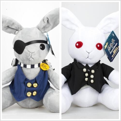 Black Butler plush toy amime Ciel Phantomhive Sebastian Michaelis rabbit doll cosplay 30cm cute soft pillow for gift