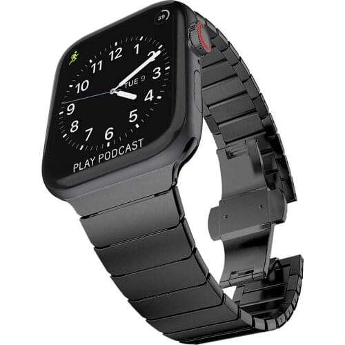 Strap Compatible for Apple Watch 38mm 40mm 42mm 44mm, Metal Link Bands for iwatch Series 6 5 4 3 2 1 SE