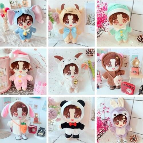 Elephant Panda Bear Sheep Cow one-piece suit Doll Pajamas Doll Clothes Doll accessories for EXO Doll and 20cm Hand Made Doll