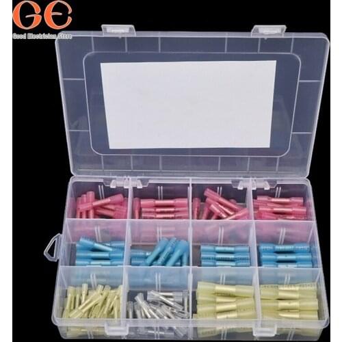 168PCS Solder Seal Heat Shrink Connector Waterproof Insulated Wire Connector Terminal electrical connector terminal eletrico