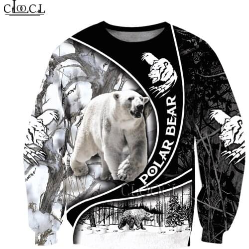 HX Beautiful Polar Bear 3D All Over Printed Unisex Hoodie Men Sweatshirt Zip Pullover Casual Jacket Tracksuit Drop Shipping