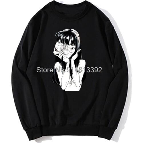 Tomie Hoodie Men Birthday Gifts Junji Ito Uzumaki Anime Hoodies Unisex Men Fleece Sweater Sweatshirt Streetwear Harajuku