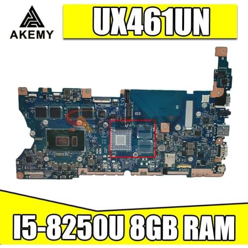 UX461UN notebook mainboard with I5-8250U CPU 8GB RAM For ASUS ZenBook UX461UN UX461U UX461F UX461FN Laotop motherboard Mainboard