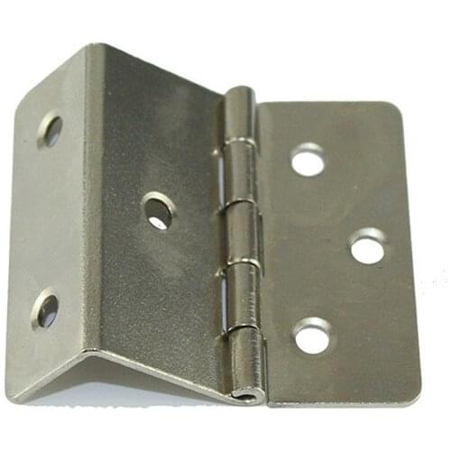 Vintage White Iron Cabinet Door Luggage 6 Holes Hinge,Triple Hinges Decor,Chinese Old Furniture Decoration,43*42*17mm,12pcs