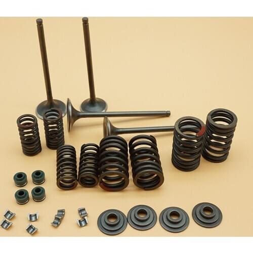 Head Intake Exhaust Valves Seals Springs for Honda TRX400EX TRX 400EX 2X4 Outer Inner Springs Valve Spring Seats Valve Cotters