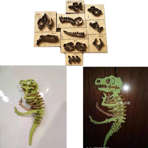 Japan Steel Blade Rule Die Cut Steel Punch Dinosaur Skeleton Cutting Mold Wood Dies for Leather Cutter for Leather Crafts