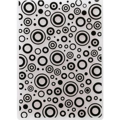 YLEF093 Circle Plastic Embossing Folder For Scrapbook Stencils DIY Photo Album Paper Cards Making Decoration Scrapbooking Tools