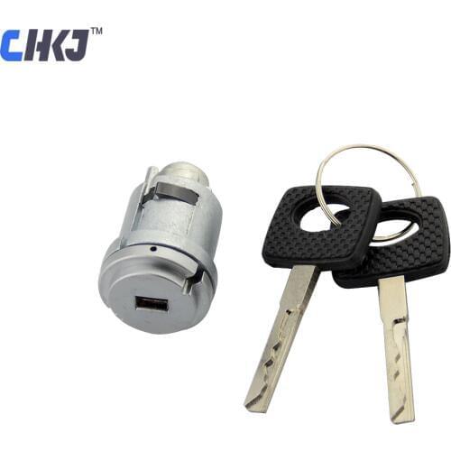 CHKJ 1PC Car Ignition Lock Cylinder Barrel Lock Core with 2 Key For Mercedes Benz Anti-Theft Milling Door Lock Set Free Shipping