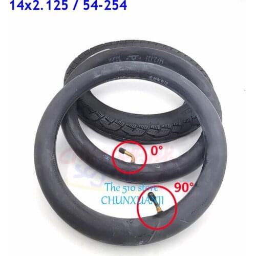 14 Inch Pneumatic Tires 14x2.125 54-254 Tyre Inner Tube for Baby Carriage Folding Bike Electric Vehicle Mini Motorcycle 14*2.125