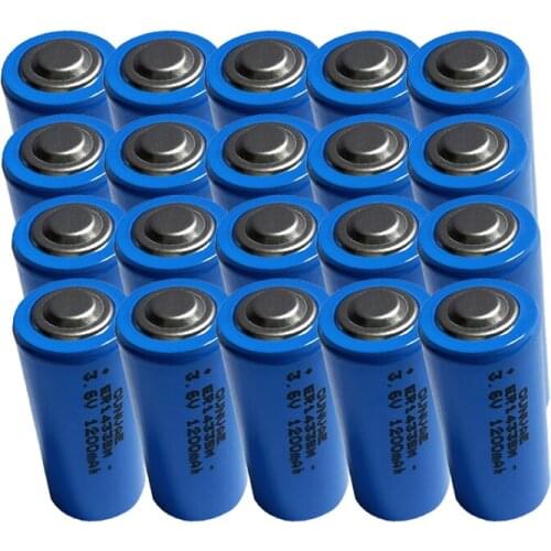 20PCS ER14335M 1200mah 14335 LiSOCL2 battery 2/3AA High magnification energy type for video camera water electricity gas meter