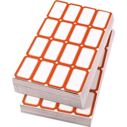 50Pcs Waterproof Self-Adhesive Labels Blank Name Sticker Thermal Labels Sticker Paper Package Labe Supermarket Price Blank Tag
