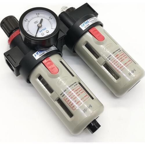 AirTAC BFC2000 1/4'' BFC3000 3/8'' BFC4000 1/2'' Air Filter Regulator Lubricator Combinations F.R.L Unit