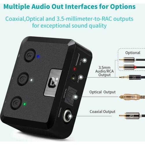 Audio Receiver for Music Streaming Sound System Wireless Adapter Phones Speakers