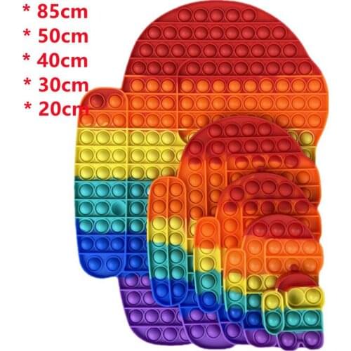 Big Multi Size Press Push Bubble Fidget Toys Adult Child Stress Relief Toy Antistress Soft Squishy Anti-stress Gift Anti Stress