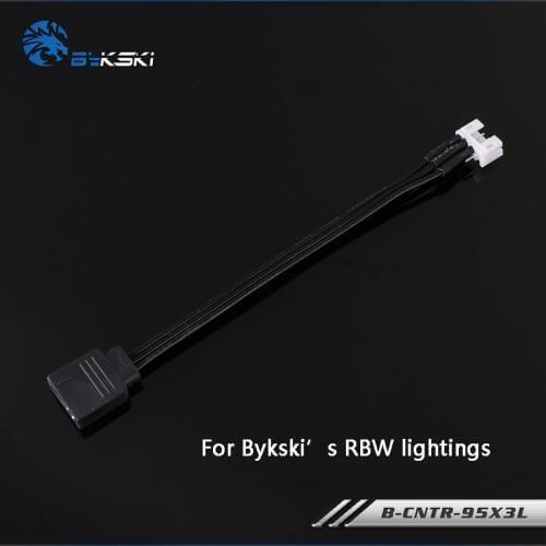 Bykski B-CNTR-95X3L, Asus Aura Synchronous Extension Cables, For 5v 3Pin RGB Header, Only For Bykskis RBW Lighting System