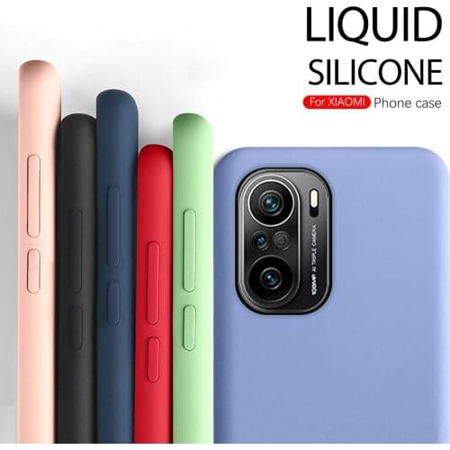 Liquid Silicon Back Cover For Pocophone F 3 Para Funda Poxo Poko Little Poco F3 Case PocoF3 6.67'' Soft Shockproof Protect Coque