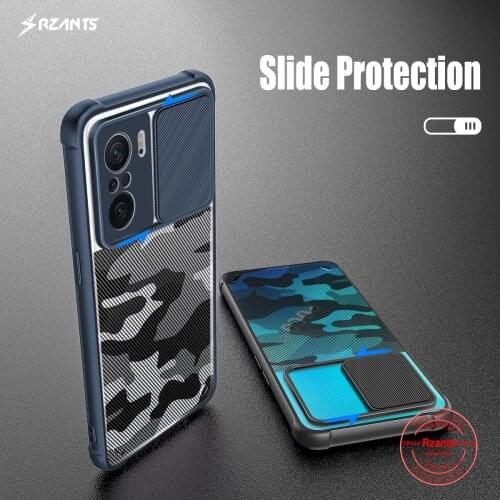 Rzants For Xiaomi POCO F3 Xiaomi Redmi K40 Pro Xiaomi MI 11i Case [Lens Camouflage] Air Bag Conor Slim Clear Cover Soft Casing