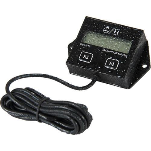 Digital Hour Meter RPM Tachometer 250 Raptor YFM Wr Wrf Dirt Bik Motorcycle ATV Sti Motocross Snowmobile MX pit marine MX UTV