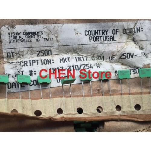20PCS/50PCS ERO MKT1817 0.01UF 250V 5% 103 P5MM green Audio Correction Film Capacitor MKT 1817 10NF 103/250V 0.01uF/250V