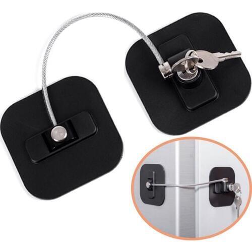 Refrigerator Strong Adhesive Lock for Cabinet File Drawer Window Child Safety with Keys