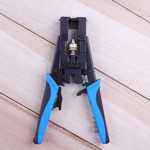KT-5025 Multi Wire Stripper Coaxial Cable Pliers Set Compression Connectors Crimper Crimping Tools Electrical Repair Hand Tools