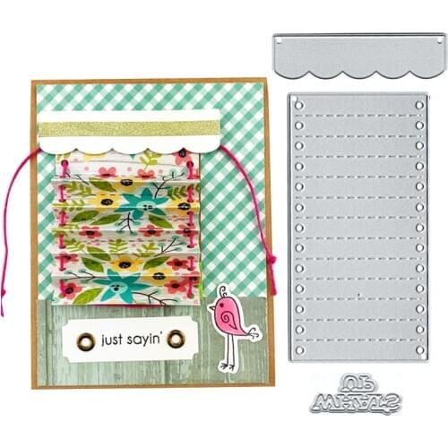 Julyarts Sticky Notes Embossing Dies Scrapbooking Metal Cutting for Paper Cutter Kits