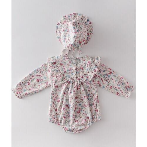 Baby Girls Clothes Set 100% Cotton Princess Newborn Spring Summer 2020 Kids Girl Bodysuit Clothes Headband+Jumpsuit Clothing