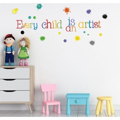 Creative Childrens Pattern Wall Stickers for Kids Room Decoration Nursery Mural Kindergarten Classroom Wall Decals Home Decor
