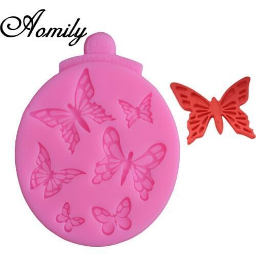 Aomily Butterfly Lace Skirt Cake Mold Wedding Cake Silicone Fondant Mold Mousse Brim Decor Sugarcraft Icing Mat Pad Pastry Tool