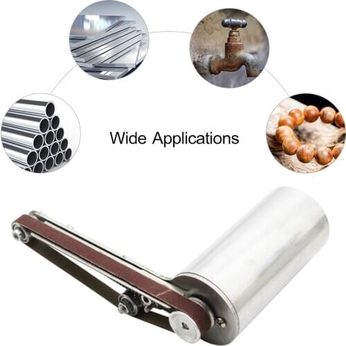 24V 90W Mini polishing machine Electric Polisher Belt Sander machine with 10PCS Sander Belts for Plastic Aluminium Steel