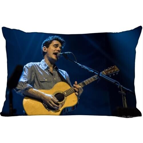 Custom John Mayer Pillowcase Satin Fabric Pillow Cover New Rectangle Zipper Pillow Cases Home Office Wedding Decorative 10-10