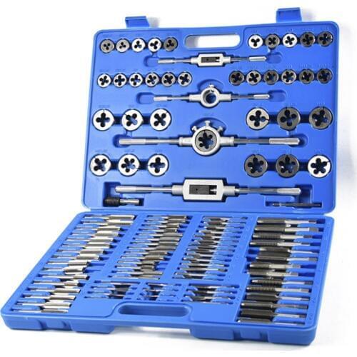 New 110PCS Tap and Die Set Bearing steel For Metalworking , Material: Bearing steel